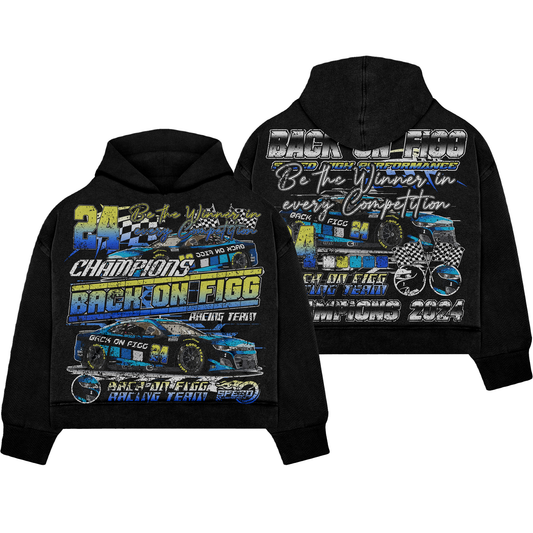 BOF RACING HOODIE - BLACK